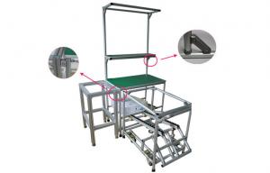 China Aluminum Frame Pipe Workbench / Workstation Aluminum Pipe Rack As Display Table on sale