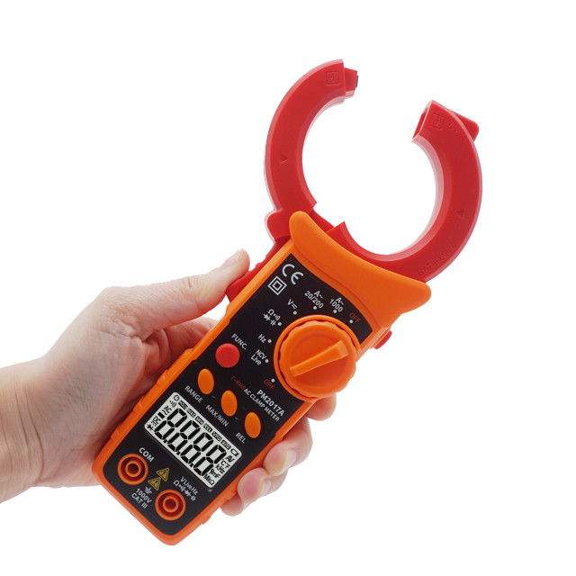 Ture RMS Digital AC Clamp Meters With Auto Range 1000A AC Non-Contact Voltage detaction Resistance
