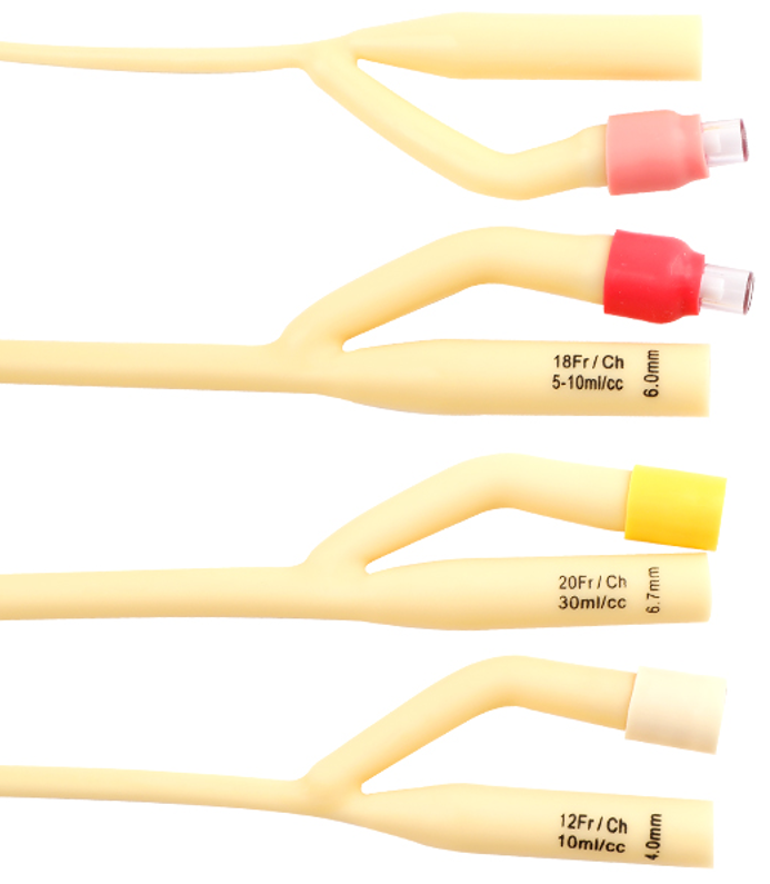 Disposable Medical Two Way Three Way Latex Foley Balloon Catheter