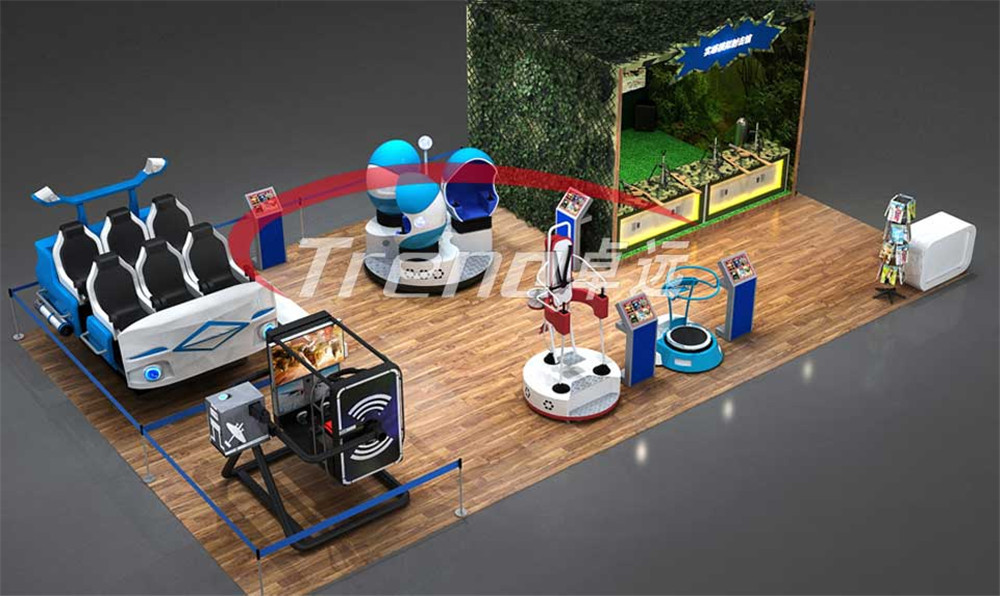 5KW Electric System 9D VR Cinema 9D VR Simulator Six Seat Players for Amusement