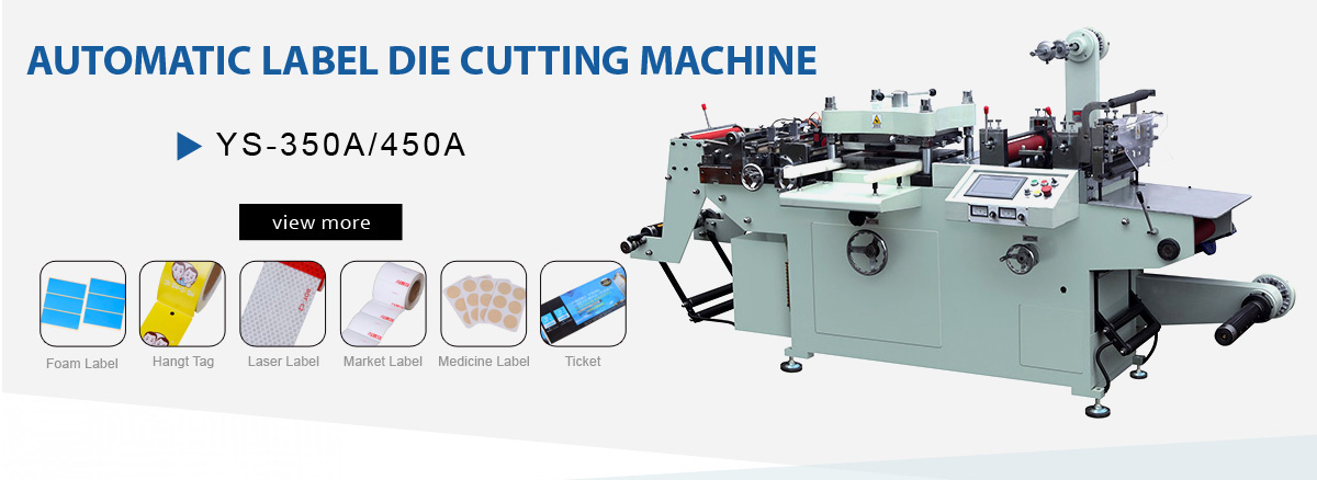 PLC Automatic Label Die Cutting Machine 2.2kw Die Cut Printing Machine