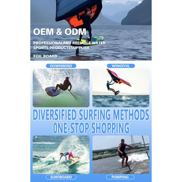 New Water Scooter Handle Carbon 96cm Pump Foil Scooter Hydrofoil Board for Surfing