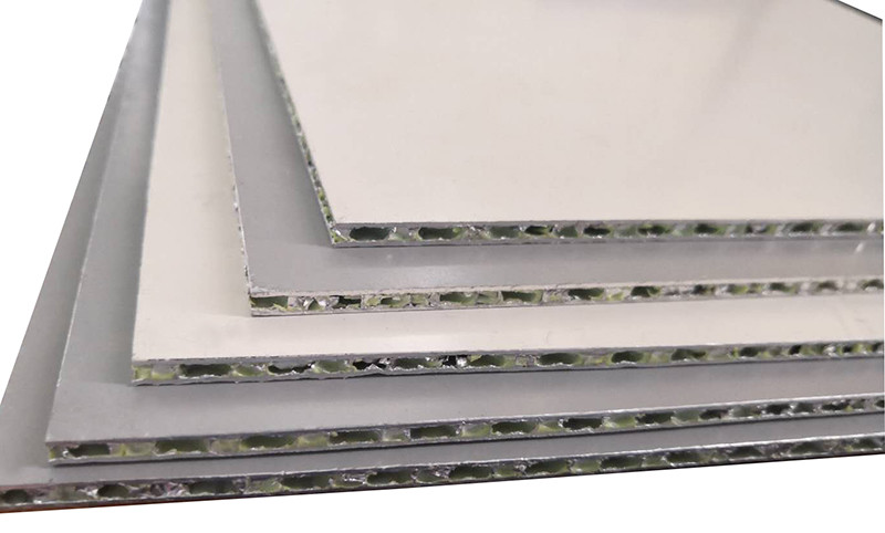 20MM Silver Honeycomb Composite Panels , Economical And Aesthetic Honeycomb Stone Panels