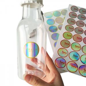 Buy cheap Bottle / Jar Shrink Sleeve Labels Round 3d Laser Holographic Hologram Sticker product