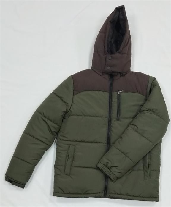Long Mens Padded Parka Coat