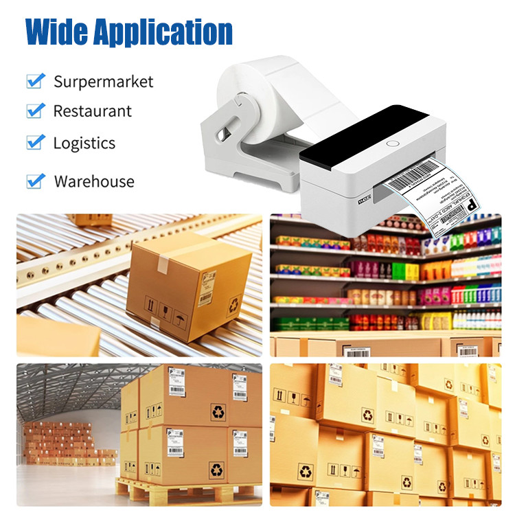 4 Inch Desktop Barcode Thermal Label Printer Direct Bluetooth Thermal Printer 4x6