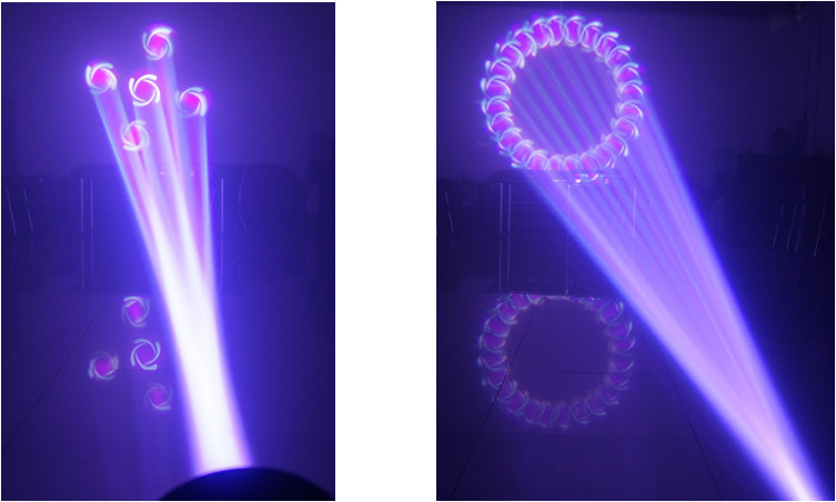 DMX Moving Head Spot Light / Sharpie Moving Lights With Double Prism Rotational Gobos