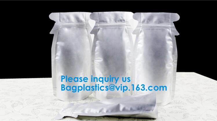 Customized Printing Laminated Material Food Grade Packaging Aluminum Foil Food Packing Bags With Zip Lock bagease, pack