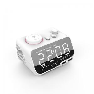 Buy cheap Mirror LCD Display Portable Alarm Clock Radio With Bluetooth TF Card product