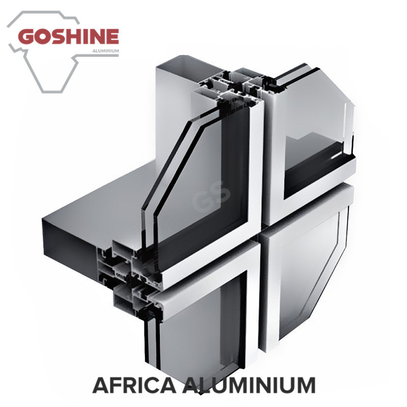 Aluminum profile manufacturer curtain walling contractors system profile for Libya
