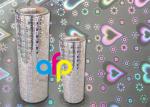 20 Mic PET Dry Holographic Film Roll , Clear Polyester Film With Rainbow Pattern