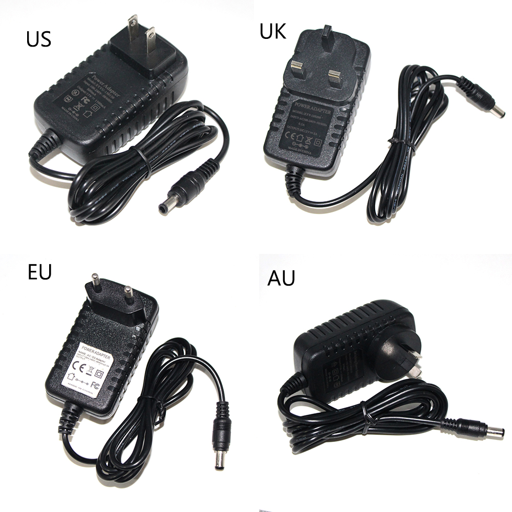 1A Adjustable 3-12V DVR Adaptor DC 12V 2A Output AC-DC Switching Power Adapter for CCTV