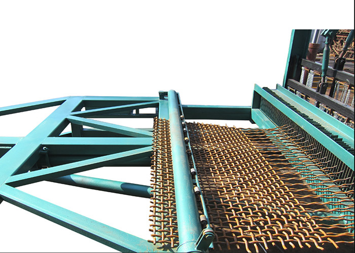 Galvanize Steel Crimped Wire Mesh Weaving Machine Once - Through Series