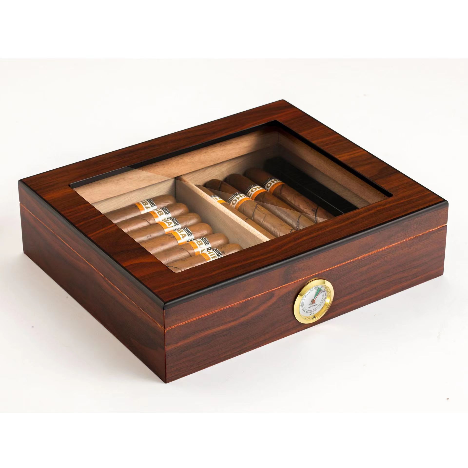 Piano Paint Cigar Packaging Box Luxury Wood Cigar Gift Box