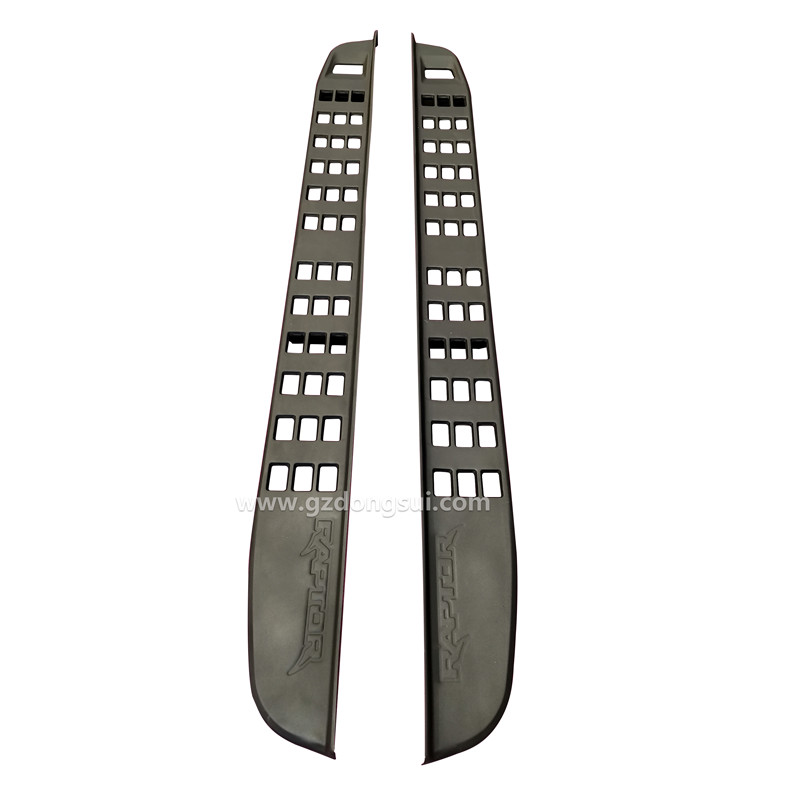 Black Steel Ranger Raptor 2016 Side Step Running Board with Brackets