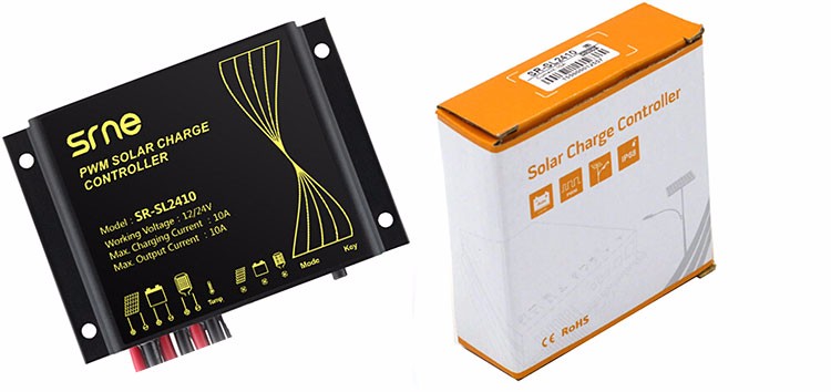 Mini Solar Street Light Controller 12 V / 24 V Auto Waterproof charge regulator