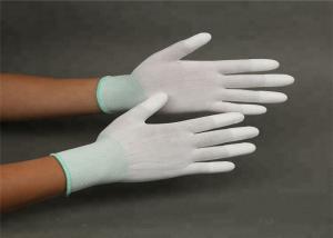 Buy cheap Breathable Static Resistant Gloves , White Safety Hand Work Gloves product
