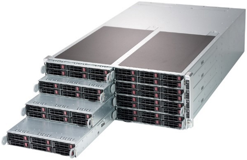 4U 8 Node FatTwin Supermicro 36 Bay Storage Server SYS-F619P2-RC1