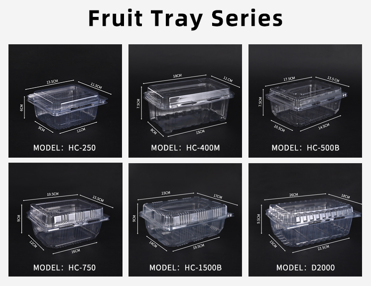 Transparent Plastic Disposable Salad Containers Takeaway Containers With Lids Customized