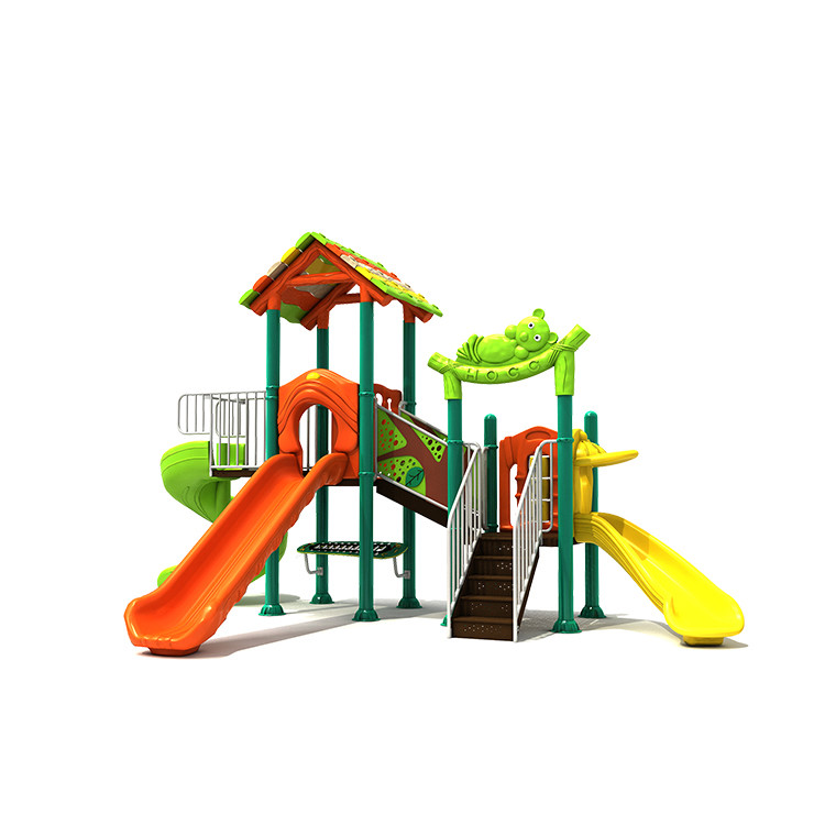 Combination Plastic Playground Slide Amusement Park Equipment Outdoor Toys Kids
