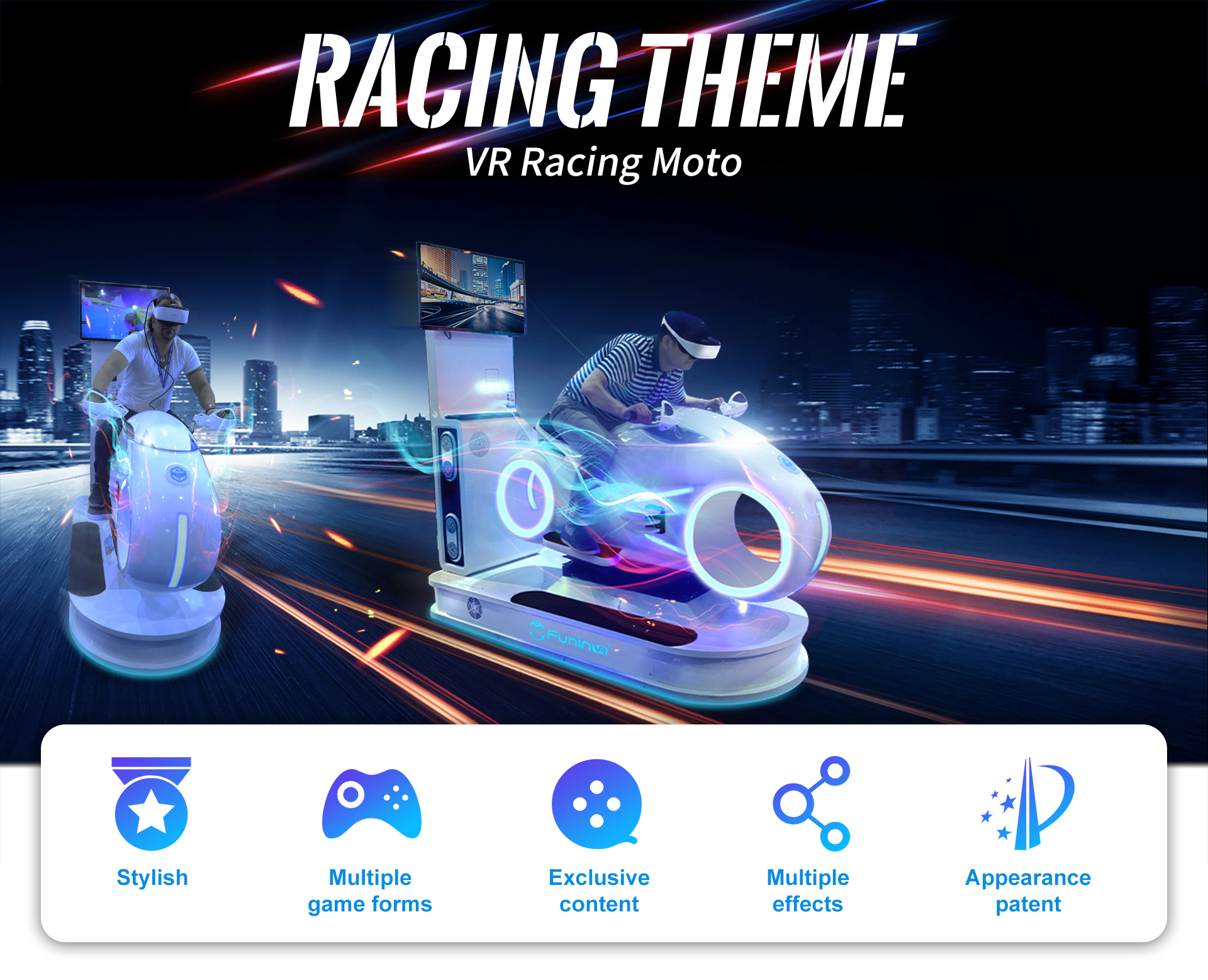 Virtual Reality Driving Simulator 9D VR Racing Game Machine VR Motorcycle Driving Simulator