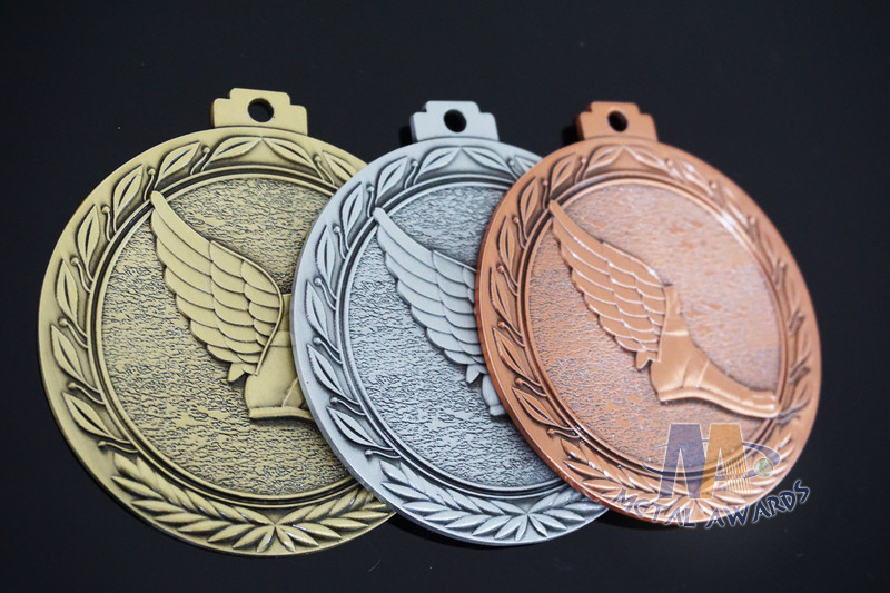 3d Effect Custom Engraved Medals With Antique Gold Silver Copper Plating