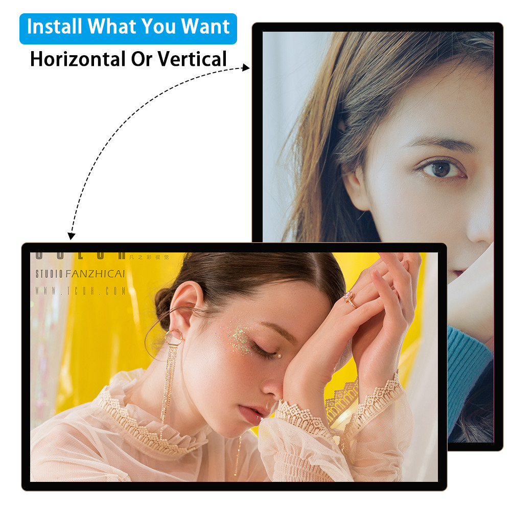 Commercial Wall Mount 18.5 Inch LCD Digital Signage With Interactive Touch Screen
