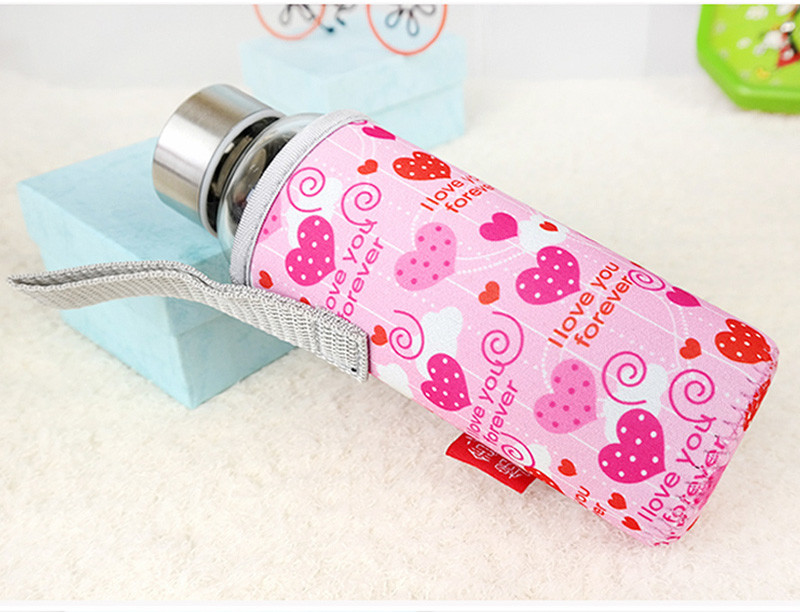 Reusable Portable L6CM Glass Water Bottle Sleeve