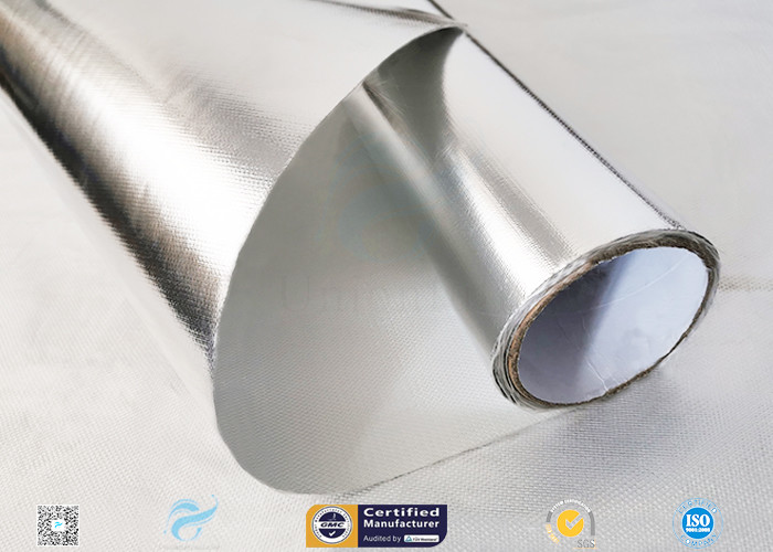 572℉ Aluminium Foil Fiberglass Fabric For Roof Heat Insulation Non Water Permeability