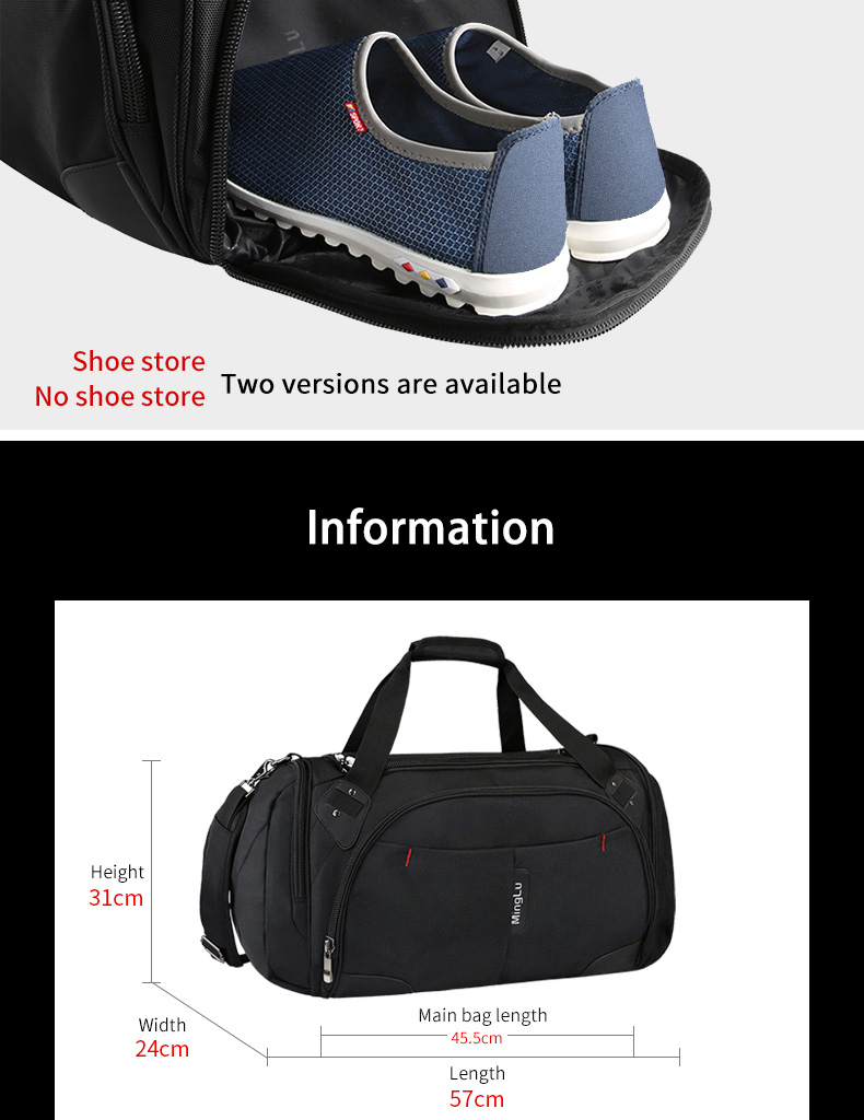 Water Resistant Male Sports Weekend Bag Carry On Duffle Bag OEM/ODM