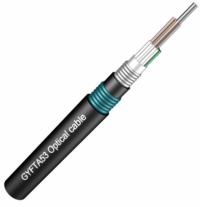 GYFTA53 Double Sheathed Fiber Optic Cable for Directly Underground Application