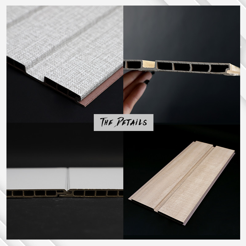 Wood Color And Marble Color Environmentally Friendly Indoor Wood Plastic Wood Grain PVC Interior Decorative Wall Panel
