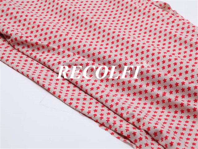 Repreve Single Jersey Fabric Women'S Activewear Star Pattern Pinky
