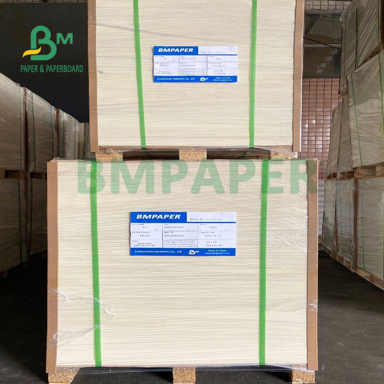 High Bulk Natural White Uncoated Cup Coaster Board 1.5mm Thickness 