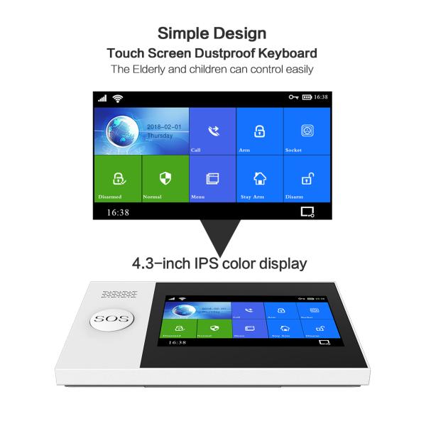 GSM 4G Security Smart Home Burglar Alarm System Pir Detectors Burglar Alarm