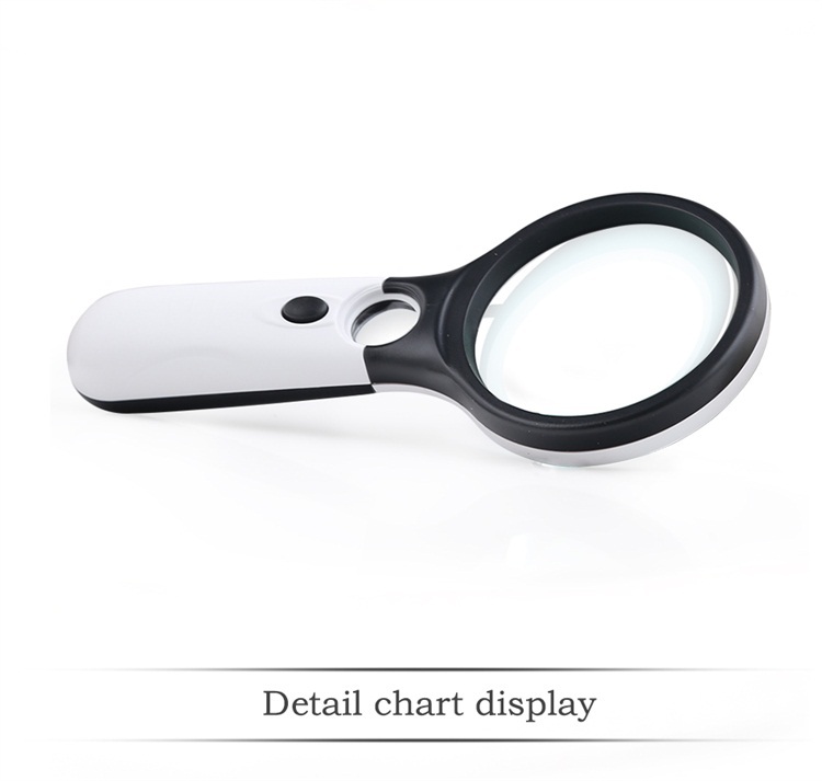 Mini 3X 45X Portable Electronic Magnifier , Visual Handheld Magnifier With Light