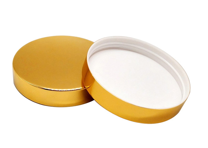 89mm UV Golden Color Plastic Screw Cap For Plastic PET Jar