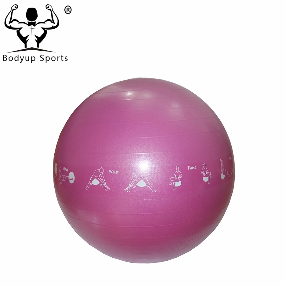Anti Burst Gym Exercise Ball Eco Friendly PVC Material With Graspable Surface