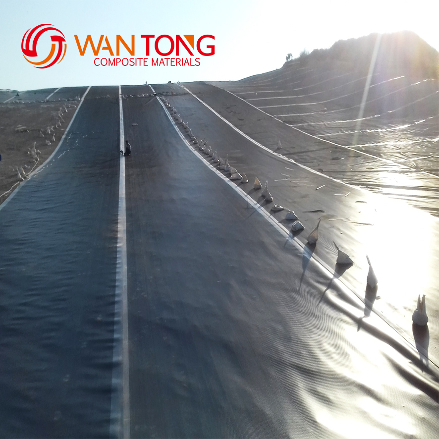 0.75Mm 2m-8m Width HDPE Geomembrane for Geomembrane Water Liners 1.0mm Thickness