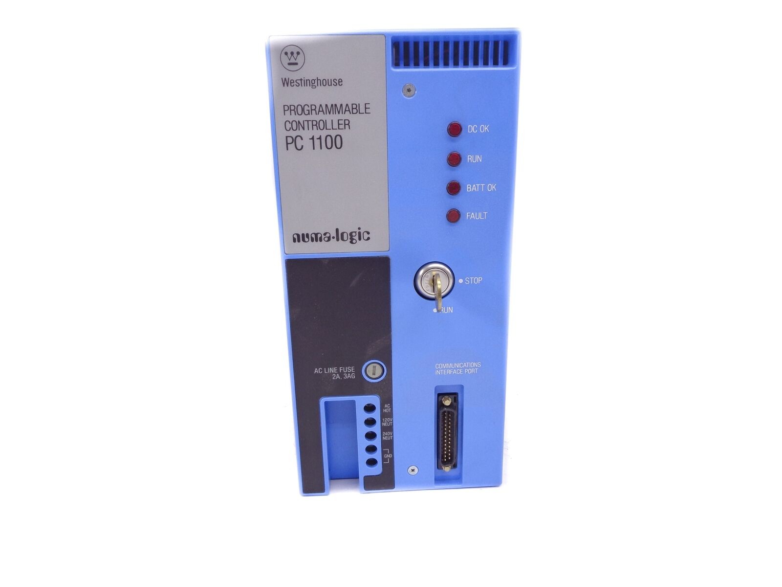 WESTINGHOUSE PC1100-1022 PROGRAMMABLE CONTROLLER MICRO PC 1100 CPU NUMA LOGIC 120/240 V 2K