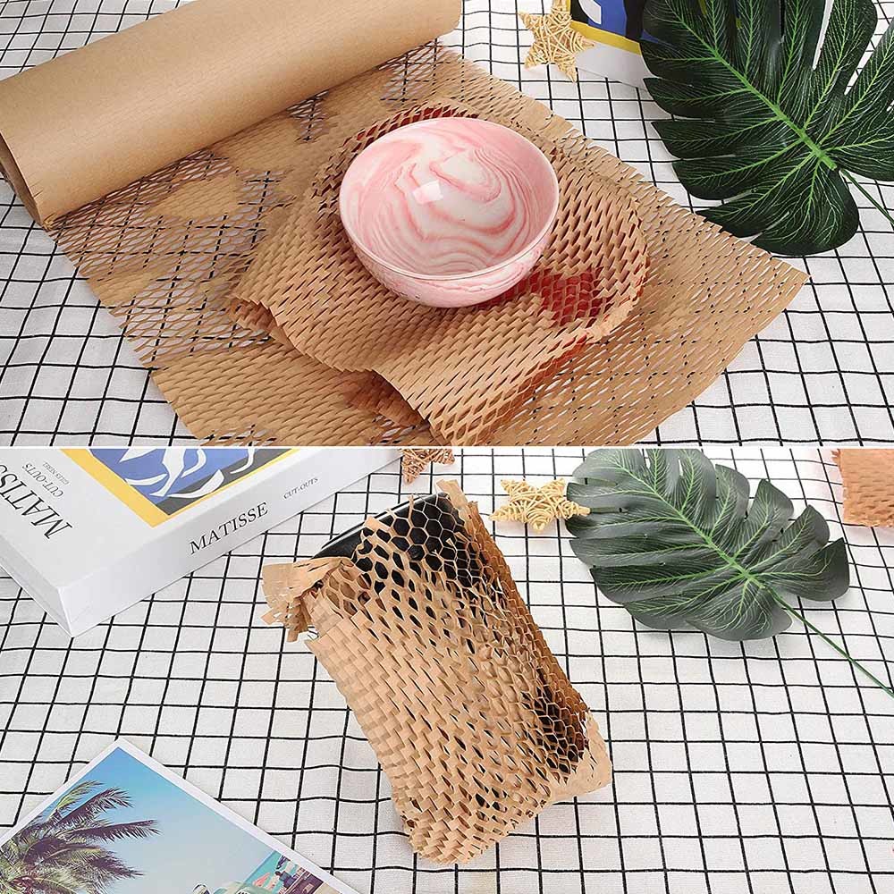 Square Cushioning Honeycomb Eco Wrapping Paper For Packages