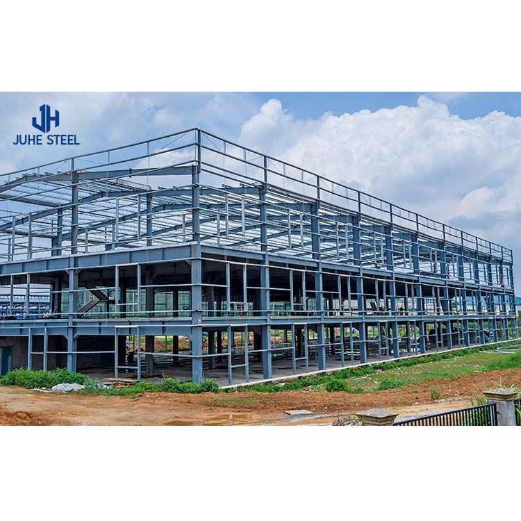 Solid H-shape Steel Beam Quick Build Prefab Metal Industrial Building Frame for Hangar