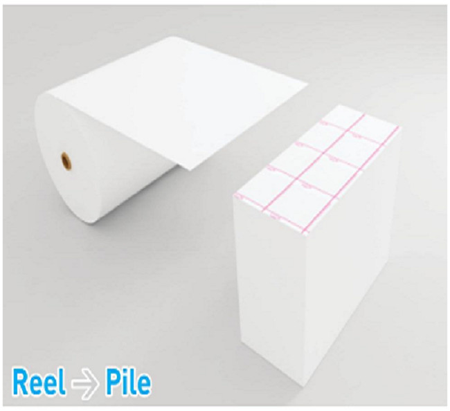Automatic Paper Ruling Machine With Tension Control System , From Reel To Sheet Pile