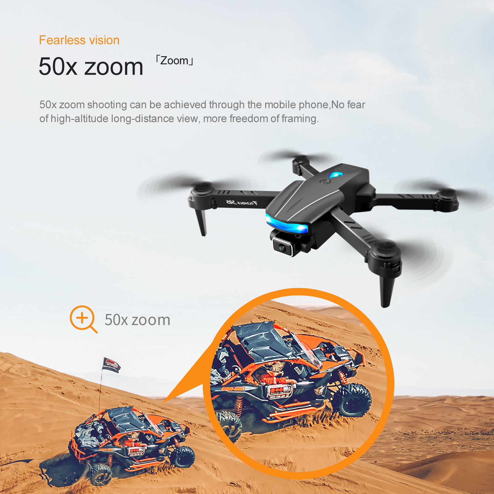 GPS Drone S85 HD4K Dual-camera Anti-collision Obstacle Avoidance 4-axis Folding Remote Control Aircraft