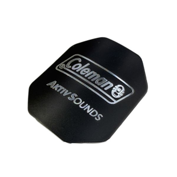 Black Custom Aluminum Nameplate Lightweight Embossed Metal Name Plates
