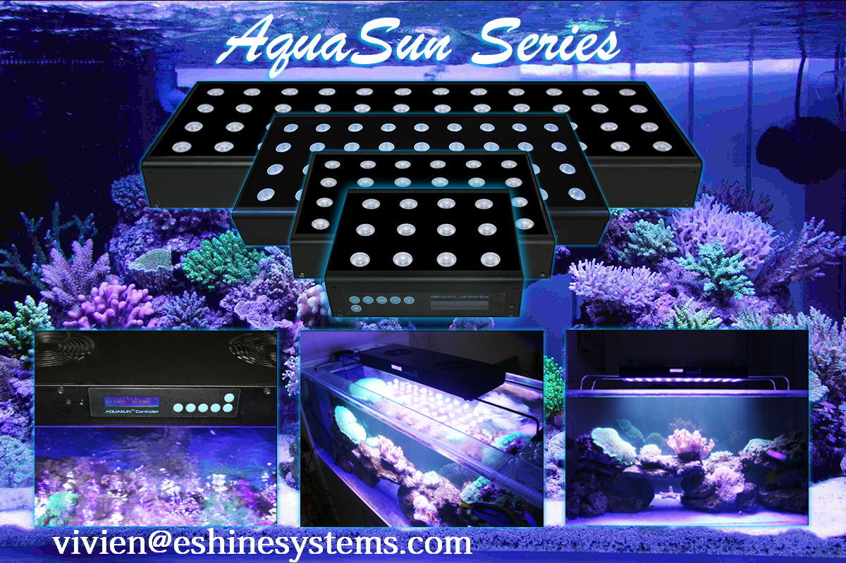 NEW designed 36X3W E.shine AquaSun led coral reef aquarium light, saltwater aquarium led