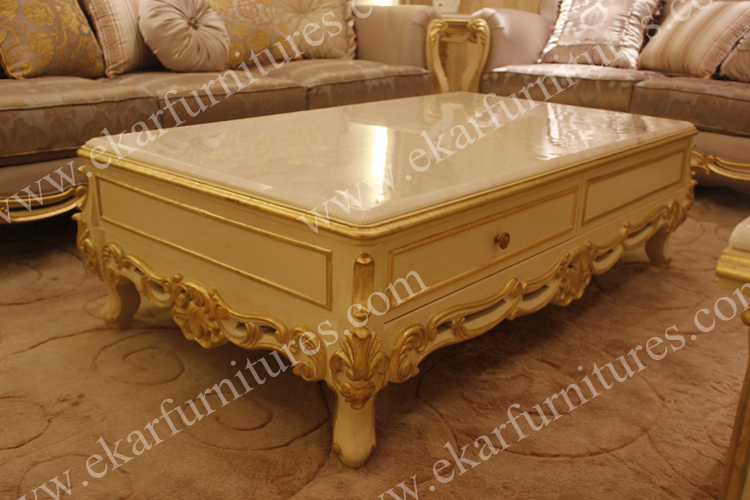 Golden furniture low table sculpture coffee table TT-019