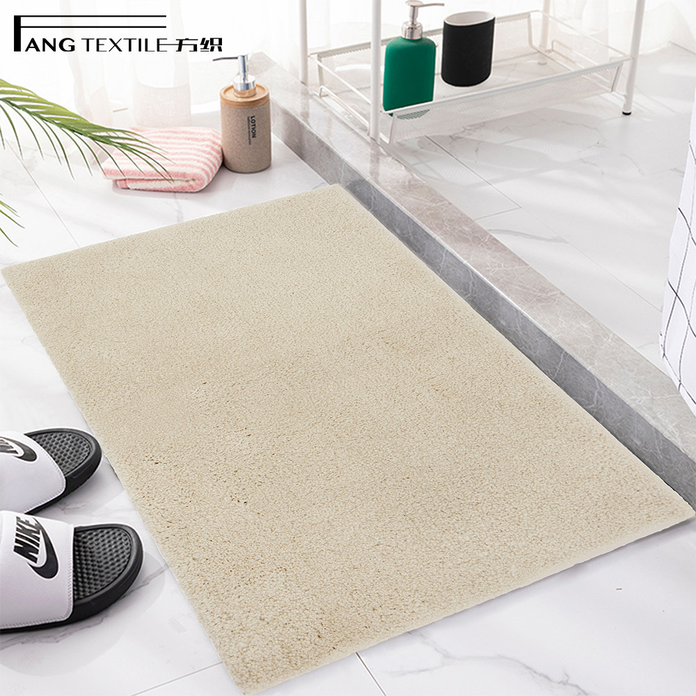 Shaggy Waterproof Toilet Pedestal Mat For Toilet Prevent Shifting