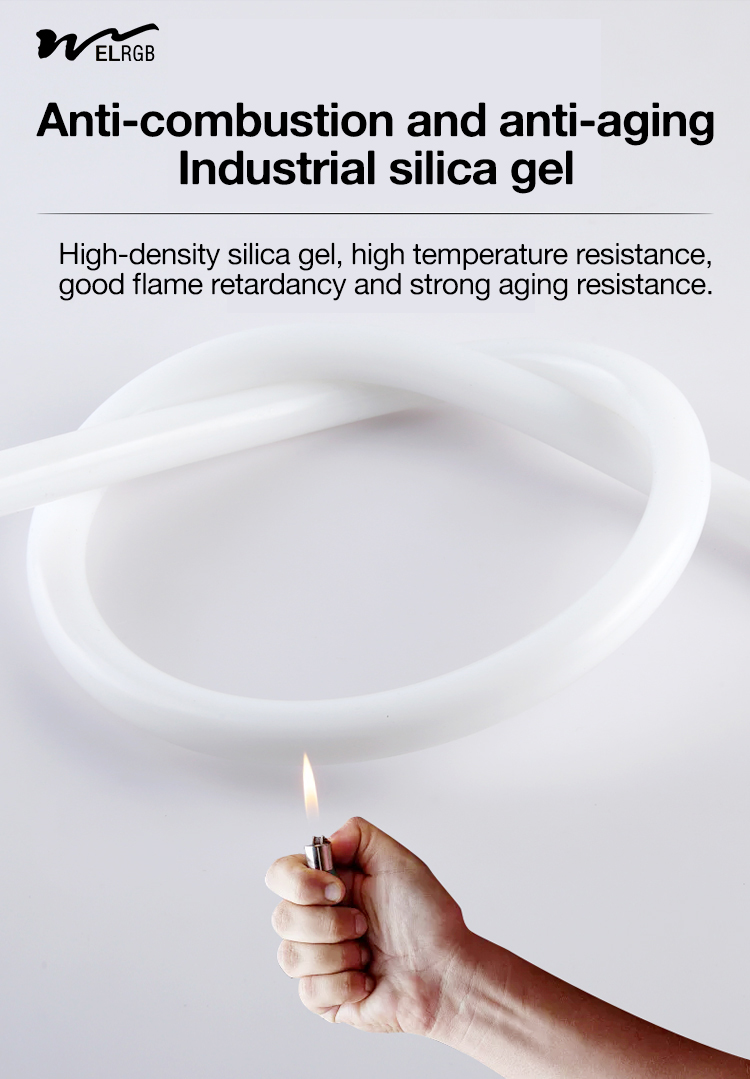 20m LED Light Strip 360° Full Body Silicone Tube Sleeve 16mm22mm for Home Decoration