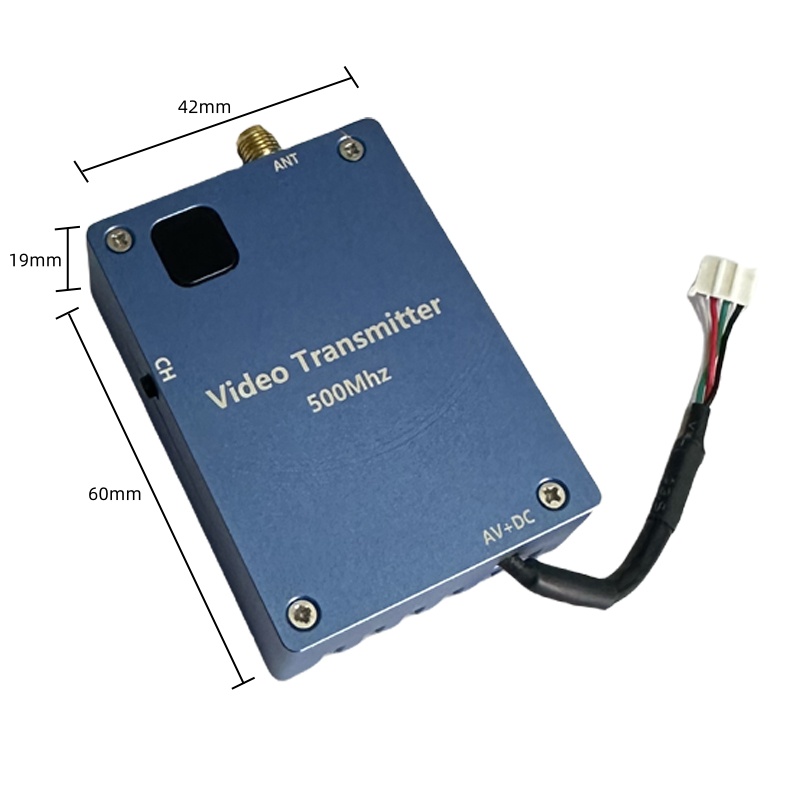 2W Wireless Analog VTX VRX 12V DC 500-600Mhz FPV Drone Video Transmitter with 8 Channels and Wireless Video Transmission